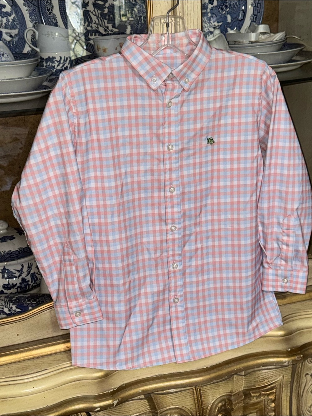 J Bailey boys size 8 Performance button down long sleeve shirt